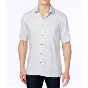 Alfani Geo print short sleeve shirt classic fit